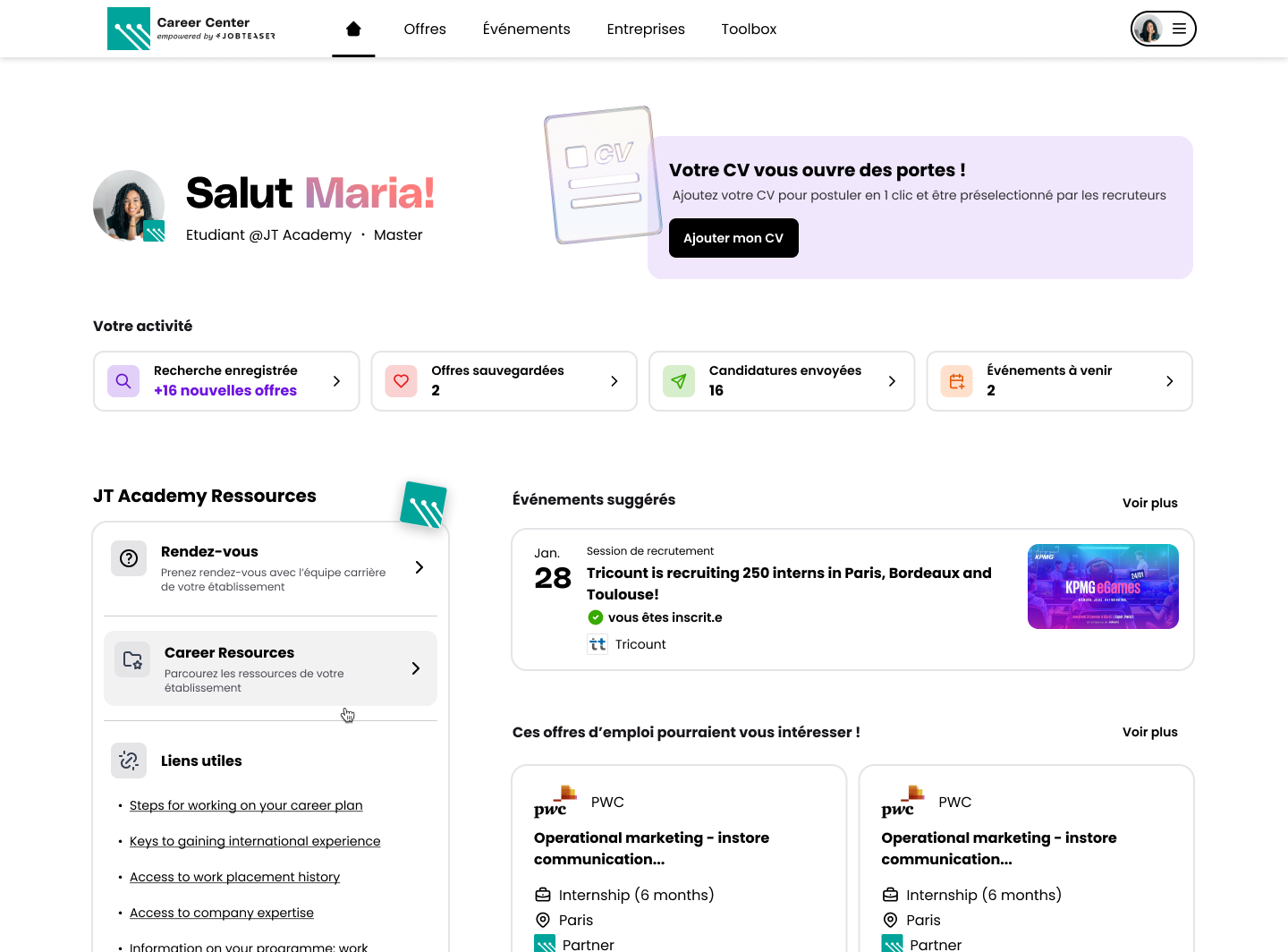 dashboard - Add CV - FR.png